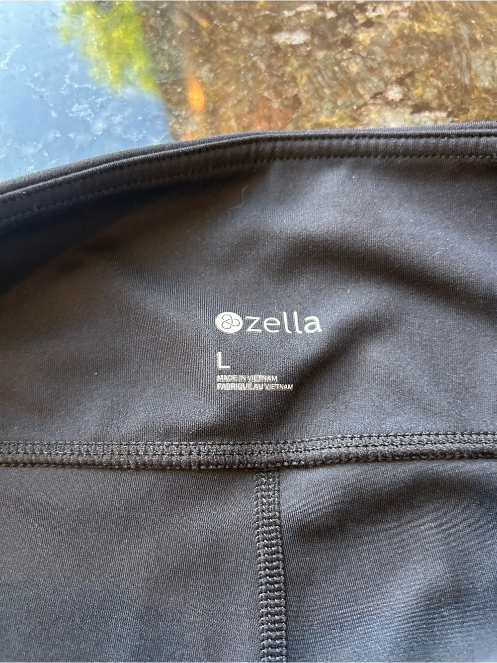 NWOT Zella High Waist 7/8 Yoga + Studio Black Leggings. Pilates. Gym. Barre. SZL - Picture 5 of 9